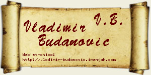 Vladimir Budanović vizit kartica